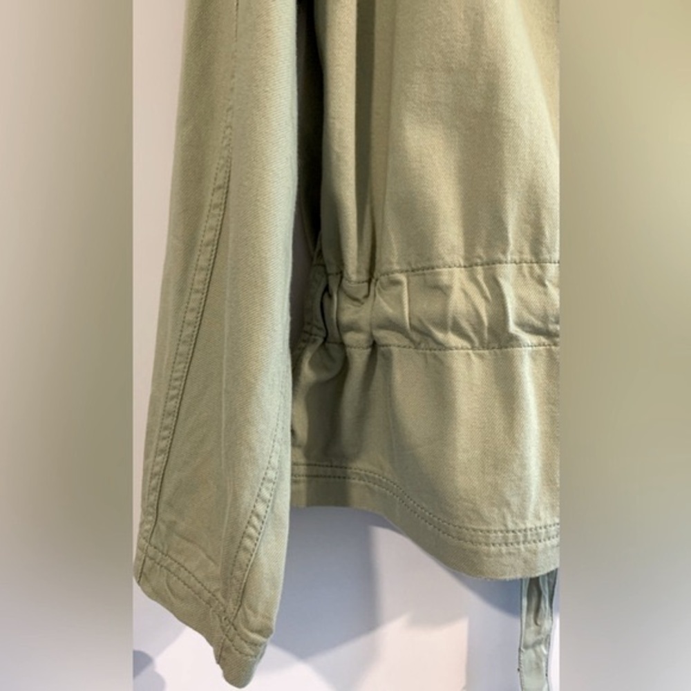 Excellent Condition Madewell "Southlake" Lightweight Peplum Jacket in Sage, Sz S - Picture 6 of 10